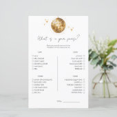 Disco Wat zit er in je tas Vrijgezellenfeest spel (Staand voorkant)