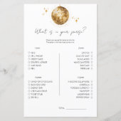 Disco Wat zit er in je tas Vrijgezellenfeest spel (Voorkant)