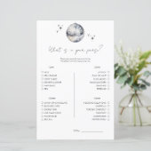 Disco Wat zit er in je tas Vrijgezellenfeest spel (Staand voorkant)