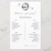 Disco Wat zit er in je tas Vrijgezellenfeest spel (Voorkant)