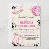 Disco Western eerste verjaardag Kaart (Voorkant)