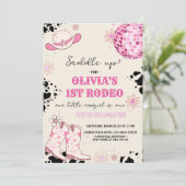 Disco Western eerste verjaardag Kaart (Staand voorkant)