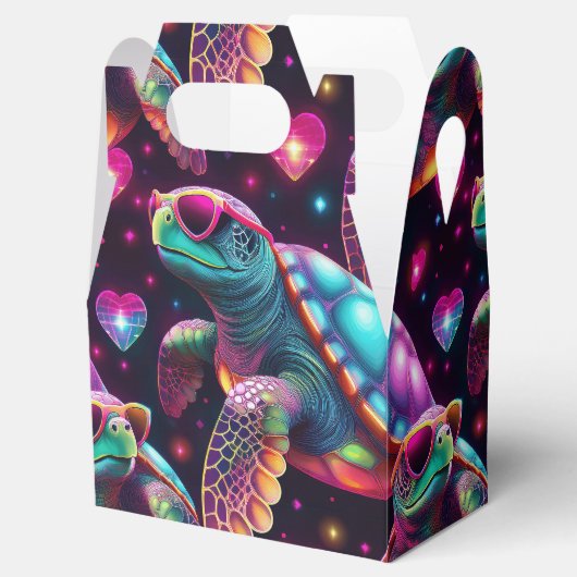 disco Zee schildpad Bedankdoosjes (Geopend)