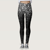 Disco Zilver Glam Leggings (Voorkant)