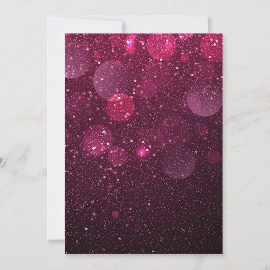 Disco Zwart Roze Verrassing Verjaardag Meisje Part Kaart (Achterkant)