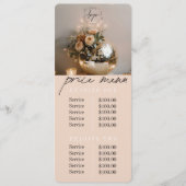 discobal | Boho Floral | Menu Prijs en beleid (Voorkant)