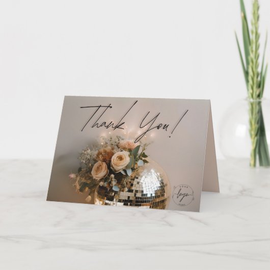 discobal | Boho Florals | esthetisch Bedankkaart (Voorkant)