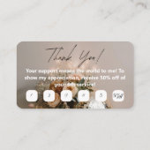 discobal | Boho Florals | loyaliteits-Kaart Visitekaartje (Achterkant)