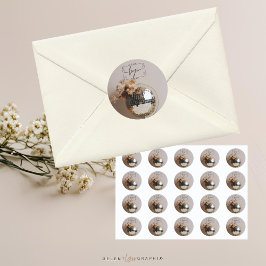 discobal | Boho Flowers |Esthetisch Ronde Sticker