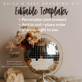 discobal | Boho Flowers |Esthetisch Ronde Sticker