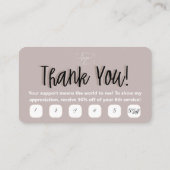 discobal | Boho Flowers | loyaliteits-Kaart Visitekaartje (Achterkant)