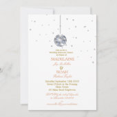 Discobal elegante chique bruiloft repetitie kaart (Voorkant)