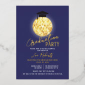 Discobal en Pet Afstuderen Folie Uitnodiging (Voorkant)