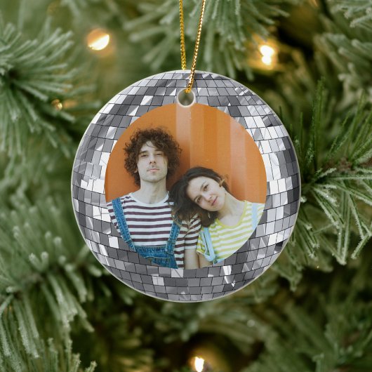 Discobal Kerst Funky Vrede en Liefde Keramisch Ornament