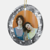 Discobal Kerst Funky Vrede en Liefde Keramisch Ornament (Links)