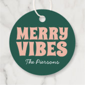 Discobal Kerst vrolijke vibes Bedankjes Labels (Achterkant)