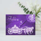 Discobal, Prinses Coach & Paarden Dubbelzijdig Kaart (Staand voorkant)