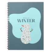 Discoball Snowman Notitieboek (Voorkant)