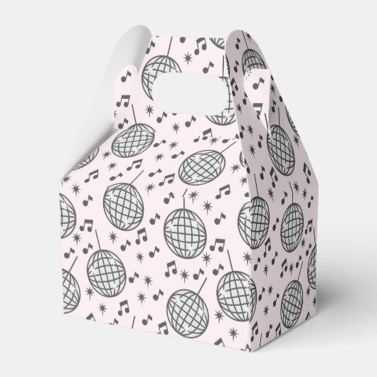 Discoballen en Muzieknoten Bedankdoosjes (Achterkant)