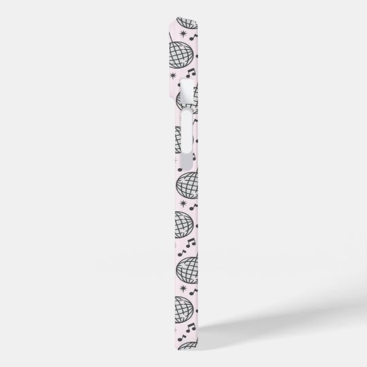 Discoballen en Muzieknoten Case-Mate iPhone Case (Achterkant / Links)