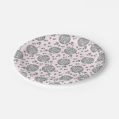 Discoballen en Muzieknoten Papieren Bordje (Gekanteld)