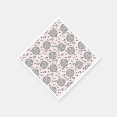 Discoballen en Muzieknoten Servet (Hoek)