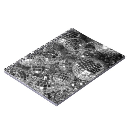 Discoballen zwart-wit foto notitieboek (Linkerzijde)