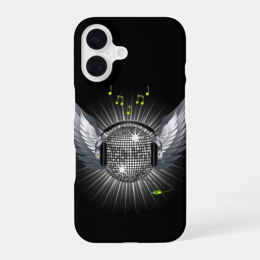 Discobalvleugels iPhone 16 Hoesje (Achterkant)