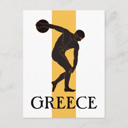 Discobolus Griekenland Briefkaart (Voorkant)