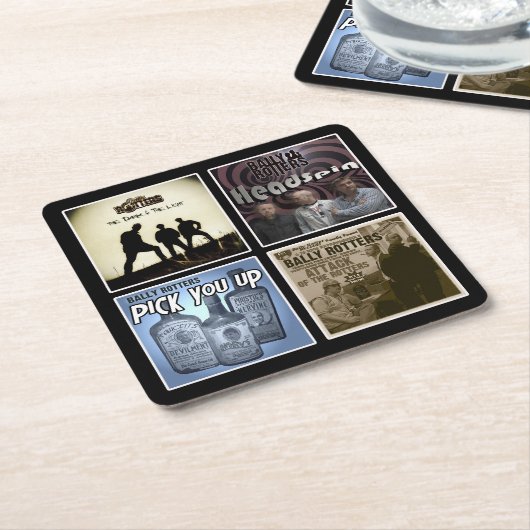 Discografie - Beer Mats Kartonnen Onderzetters (Schuin)