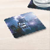 Discohartslag Kartonnen Onderzetters (Gebogen)