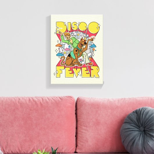 Discokoorts bij Scooby en Shaggy Canvas Afdruk (Insitu (Woonkamer))