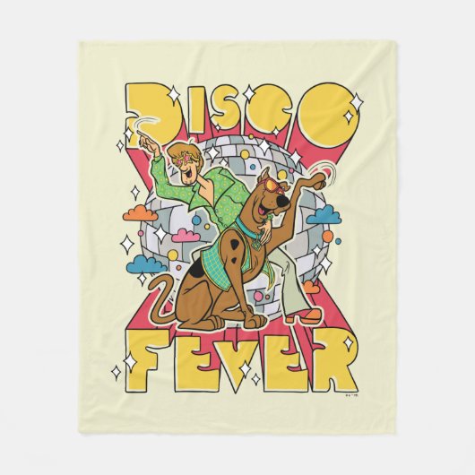 Discokoorts bij Scooby en Shaggy Fleece Deken (Voorkant)