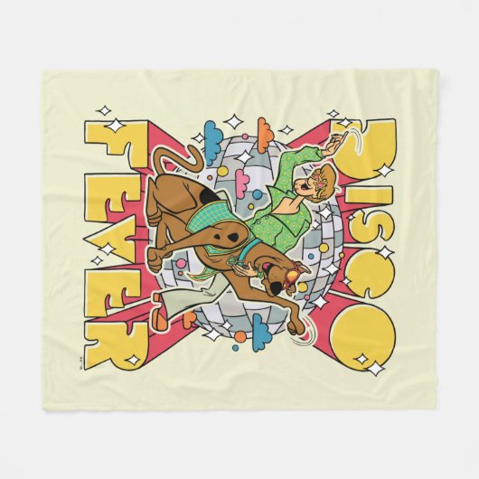 Discokoorts bij Scooby en Shaggy Fleece Deken (Voorkant (Horizontaal))
