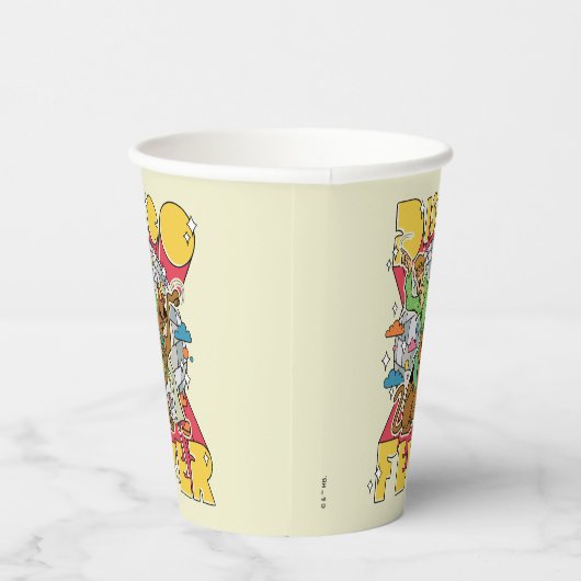 Discokoorts bij Scooby en Shaggy Papieren Bekers (Rechts)