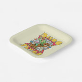 Discokoorts bij Scooby en Shaggy Papieren Bordje (Gebogen)