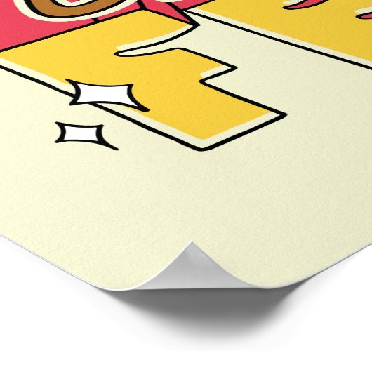 Discokoorts bij Scooby en Shaggy Poster (Hoek)