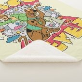 Discokoorts bij Scooby en Shaggy Sherpa Deken (3/4)