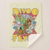 Discokoorts bij Scooby en Shaggy Sherpa Deken (Voorkant)