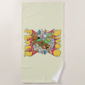 Discokoorts bij Scooby en Shaggy Strandlaken (Voorkant)