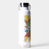 Discokoorts bij Scooby en Shaggy Waterfles (Voorkant)