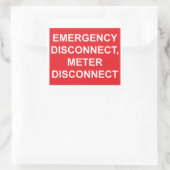 Disconnect-meter Disconnect-Sticker Vierkante Sticker (Tas)
