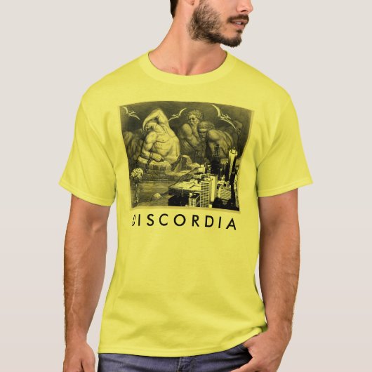 Discordia yellow t-shirt (Voorkant)
