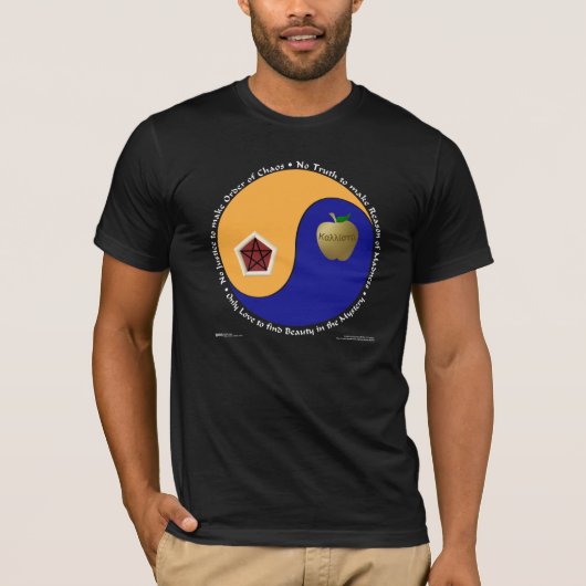 Discordian Chao (donkere shirten) T-shirt (Voorkant)
