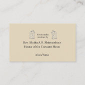 Discordian Pope Card (Phoenix Cabal versie) Visitekaartje (Achterkant)