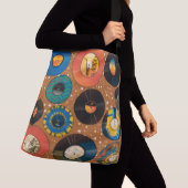Discos de acetato, patroon, muziek, stijl crossbody tas (Dichtbij)