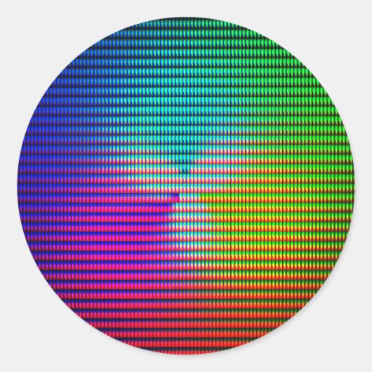 DiscoTech 5 Ronde Sticker (Voorkant)