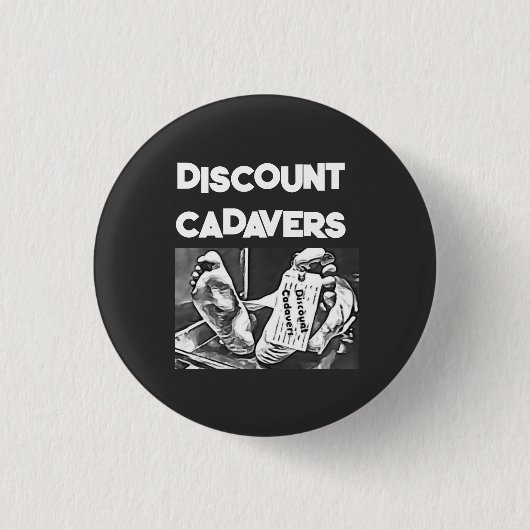 Discount Cadavers Pin Ronde Button 3,2 Cm (Voorkant)