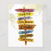 Discount Travel Retirement Party Invitations (Achterkant)