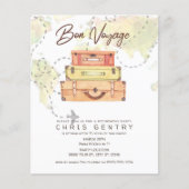 Discount Travel Retirement Party Invitations (Voorkant)